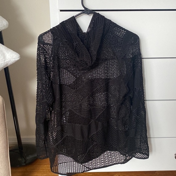 Alala Shore Collage Mesh Pull Over Hoodie, black, size M - Picture 7 of 8